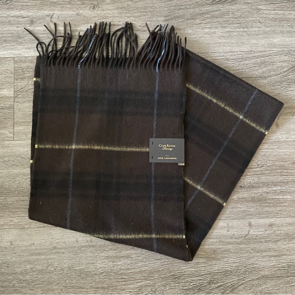 Brown cashmere scarf